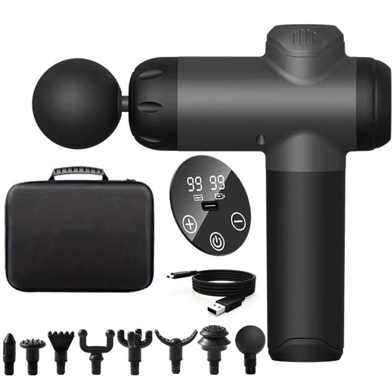 Health Wellness And Fitness - 99 レベルマッサージガン筋膜深部筋肉リラックスボディネックマッサージャー電気フィットネス機器ノイズリダクション男性女性