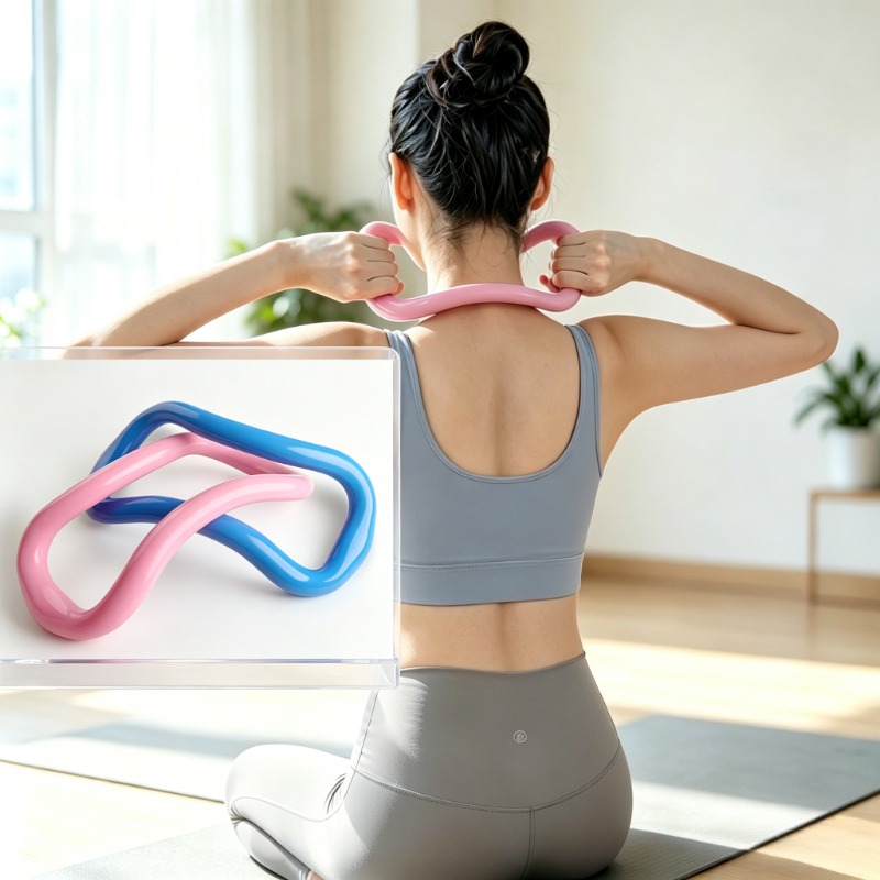 プラティヨガリングショルダーストレッチトレーナー筋肉リラクゼ - Health Wellness And Fitness のレビューと価格