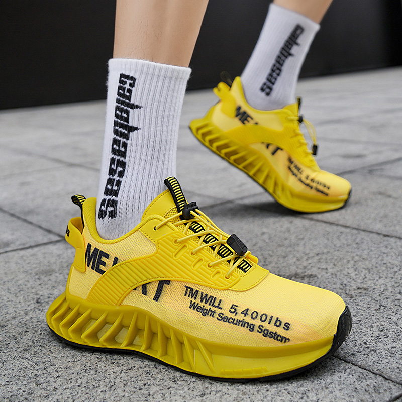 男性ランニングシューズ通気性メッシュ衝撃吸収フィットネスシュ - Health Wellness And Fitness のレビューと価格